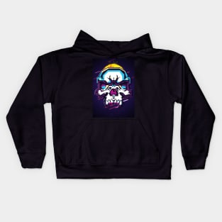 Skull retro80s Kids Hoodie